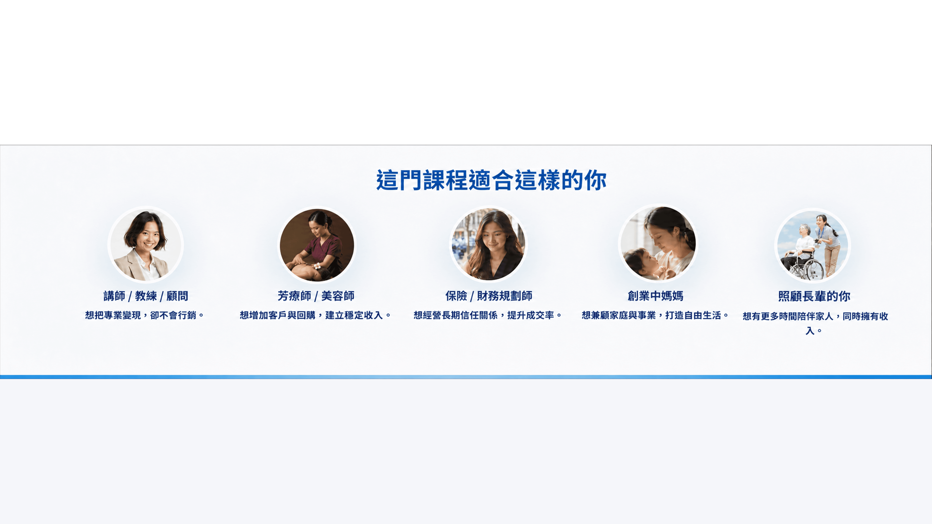 適合這門課程的學員類型